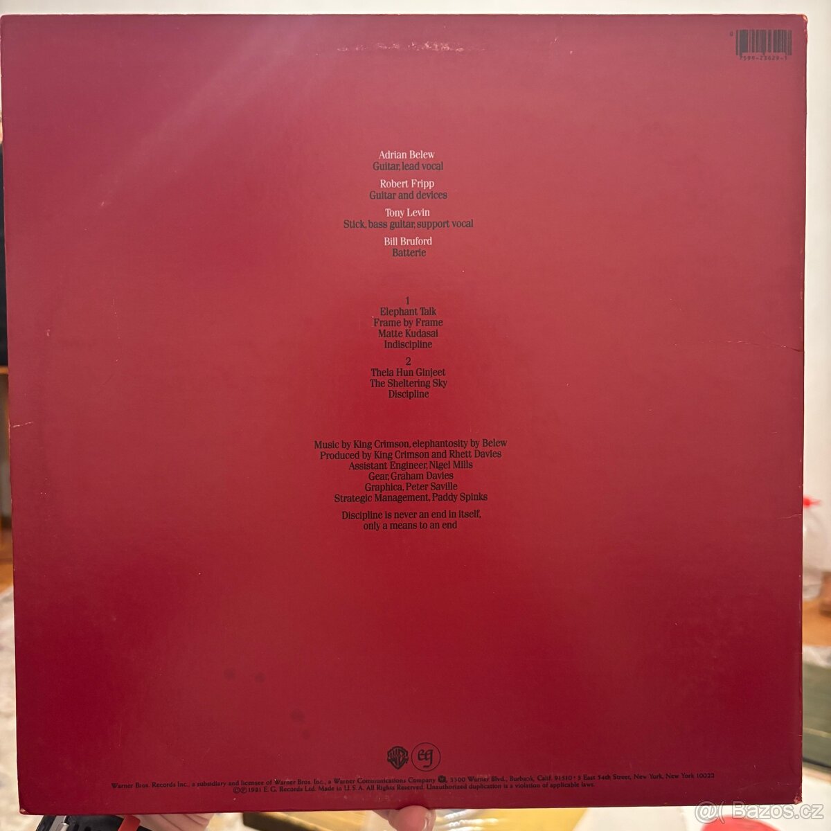 King Crimson - Disciplíne. LP - 2