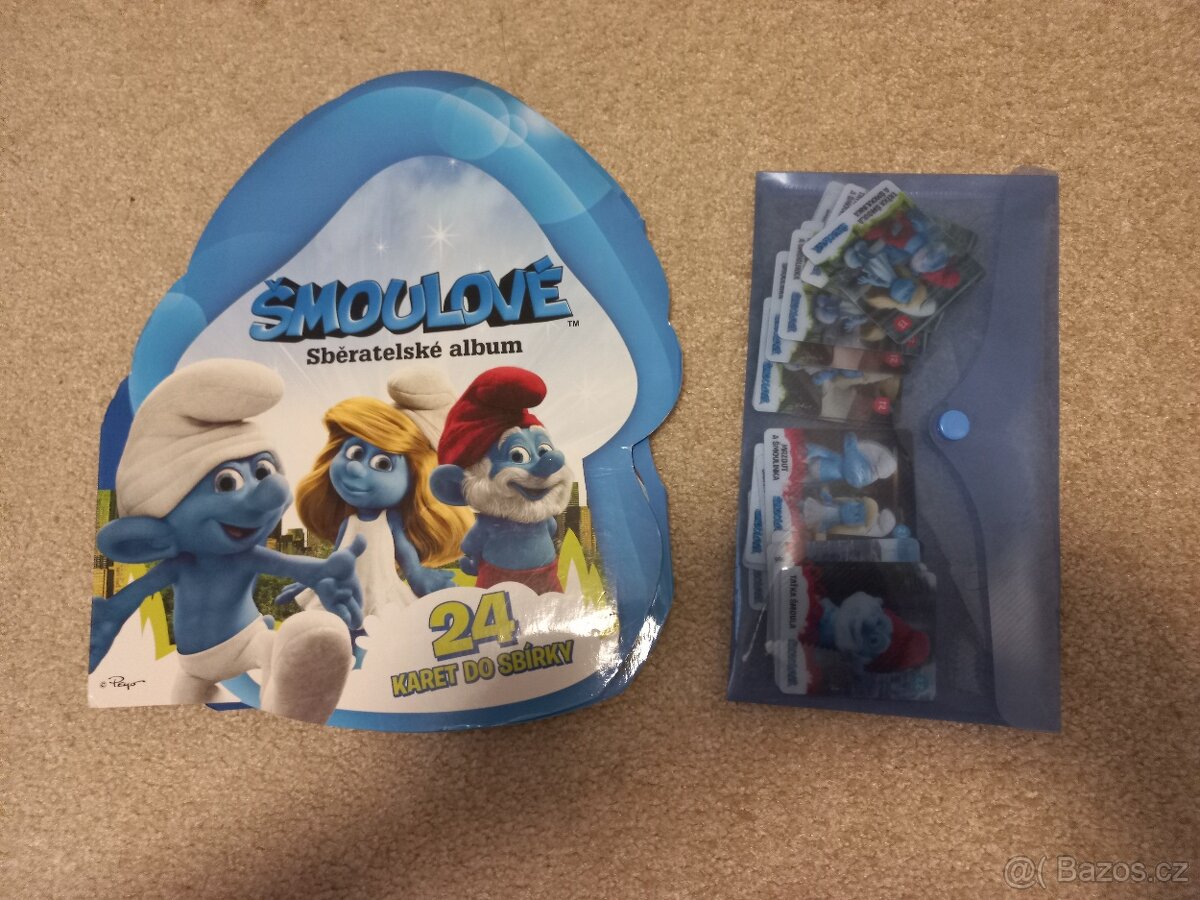 Šmoula / sběratelské 3D kartičky šmoulové - 2