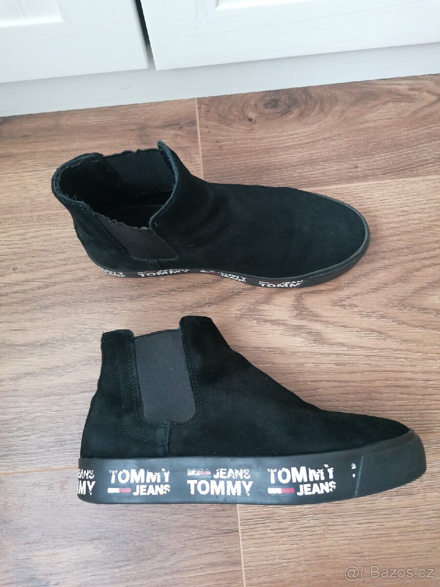 Kožené dámské boty Tommy Hilfiger - 2