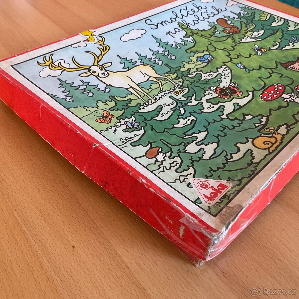 Retro hra- Smolíček pacholíček (dřevěné kytky) - 2