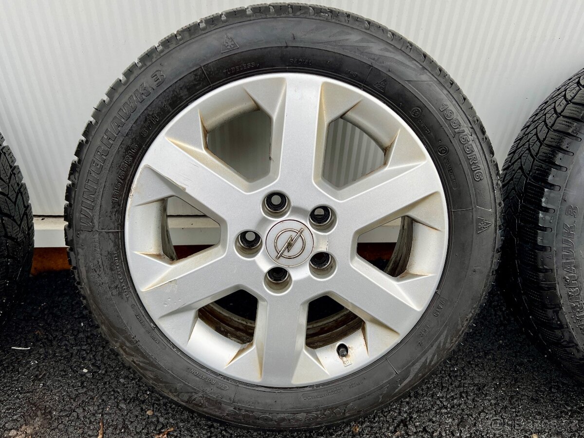 Opel 5x110 r16 ET49 sada + zimní pneu - 2