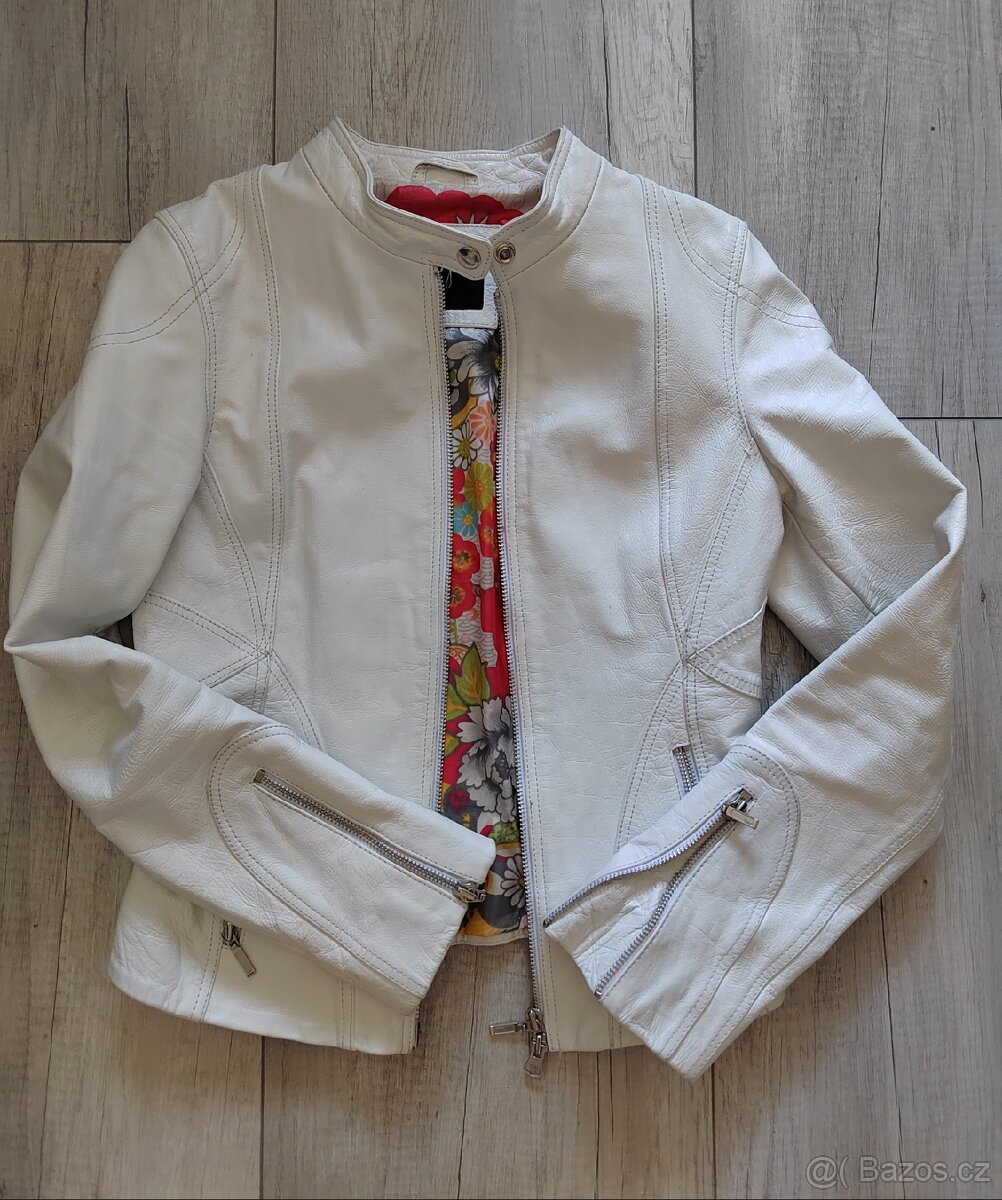 Dámská kožená bunda S - 2