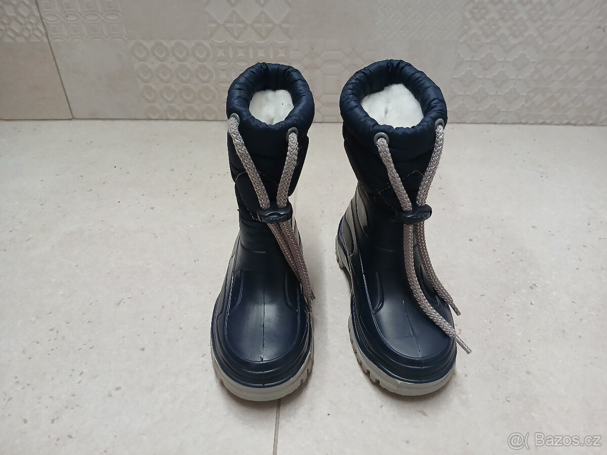 Dětské sněhule zn. Demar, vel. 24/25 modré - 2