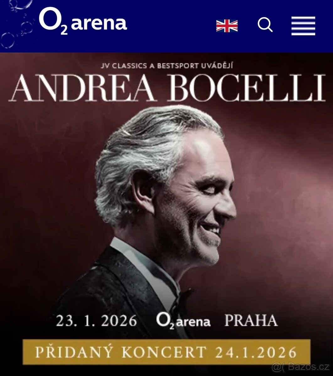 Andrea Bocelli Praha - 2