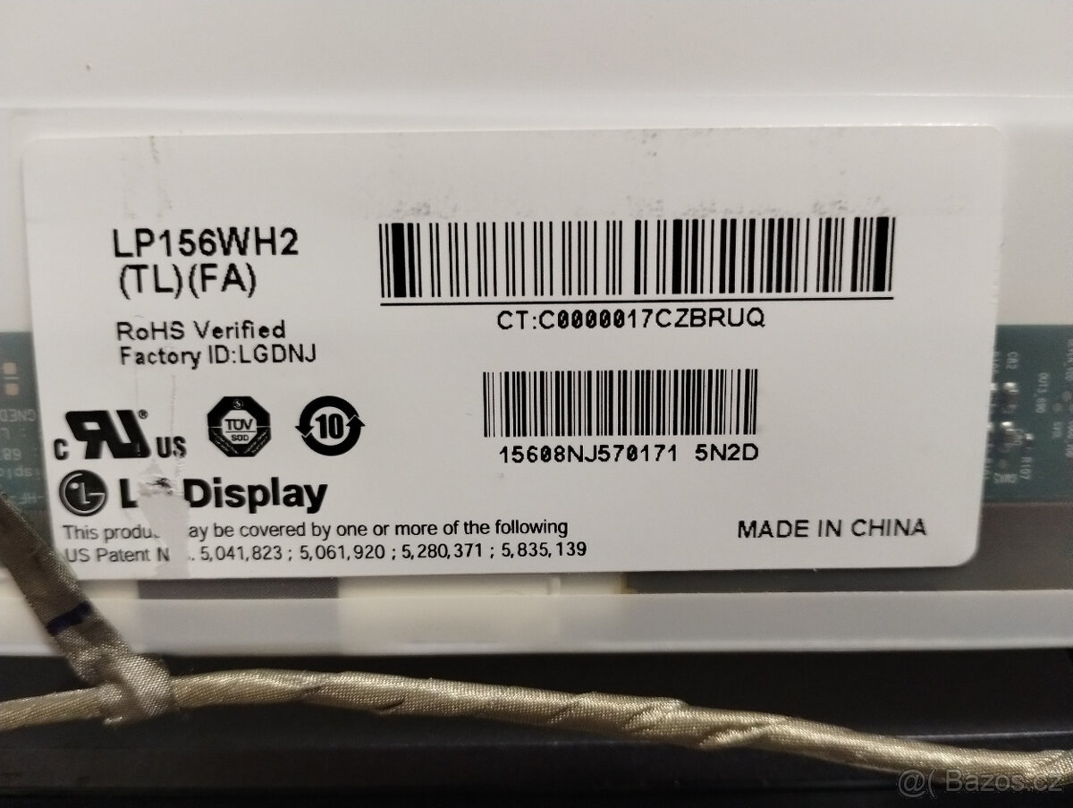 Display LED pro notebook 15,6" 40pin 1366x768 matný OK - 2