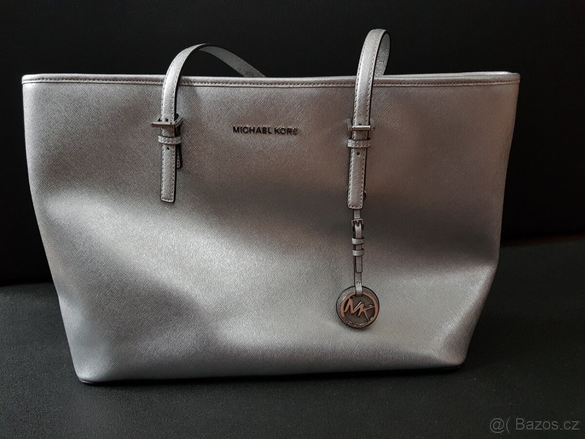 Velká stříbrná kabelka MICHAEL KORS - 2