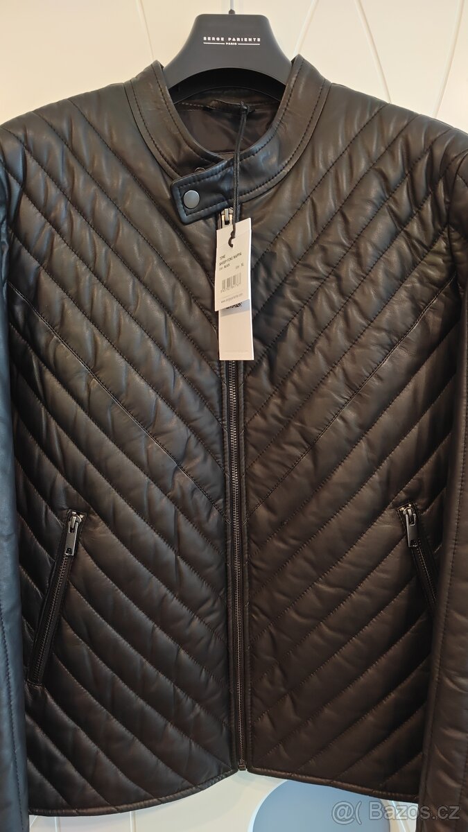 Kožená bunda Serge Pariente Time Black - 2