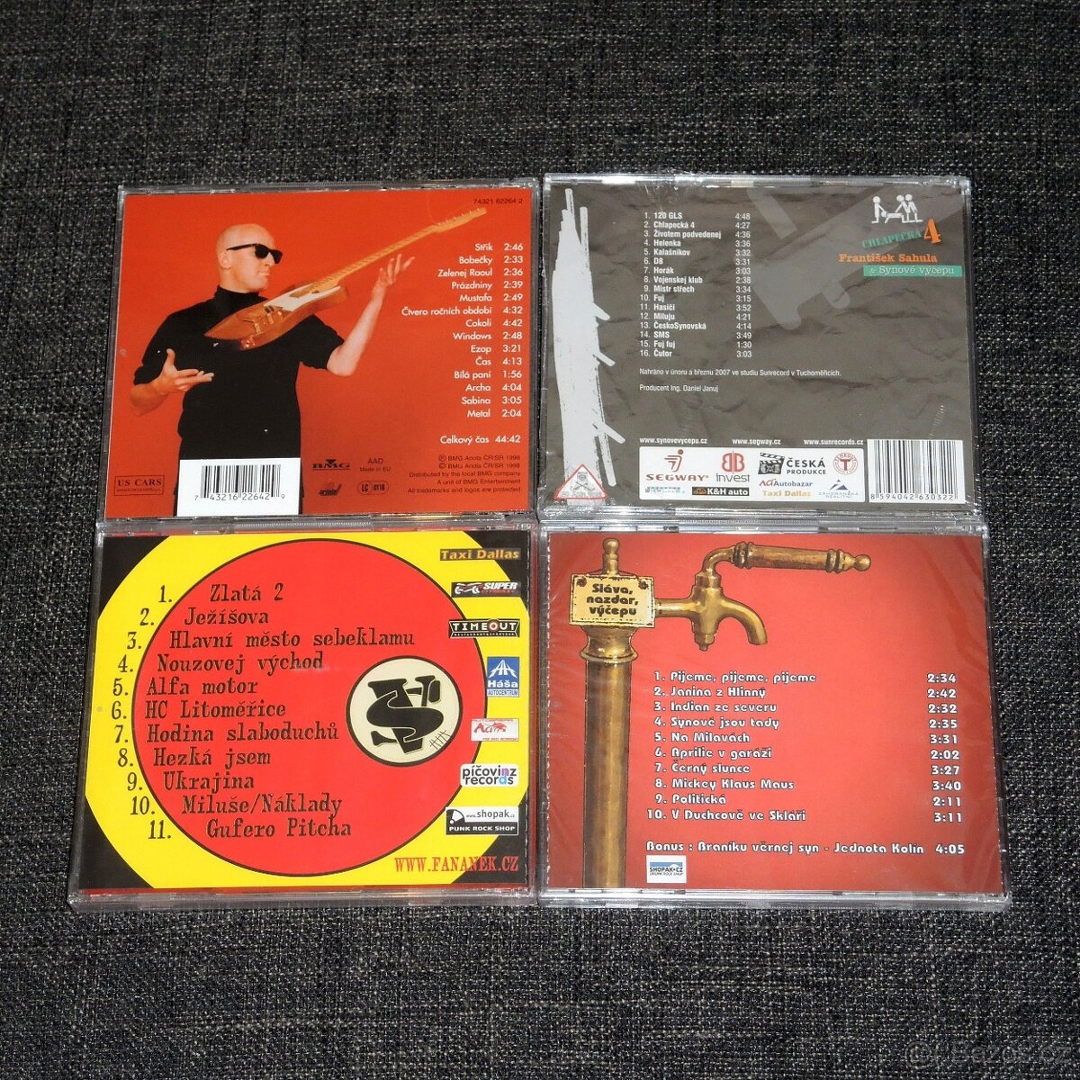 Prodám sadu raritních CD: Sahula & Fanánek & Synové Výčepu. - 2