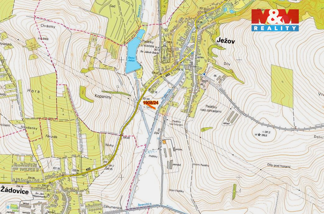 Prodej pole, 196 m², Ježov - 2