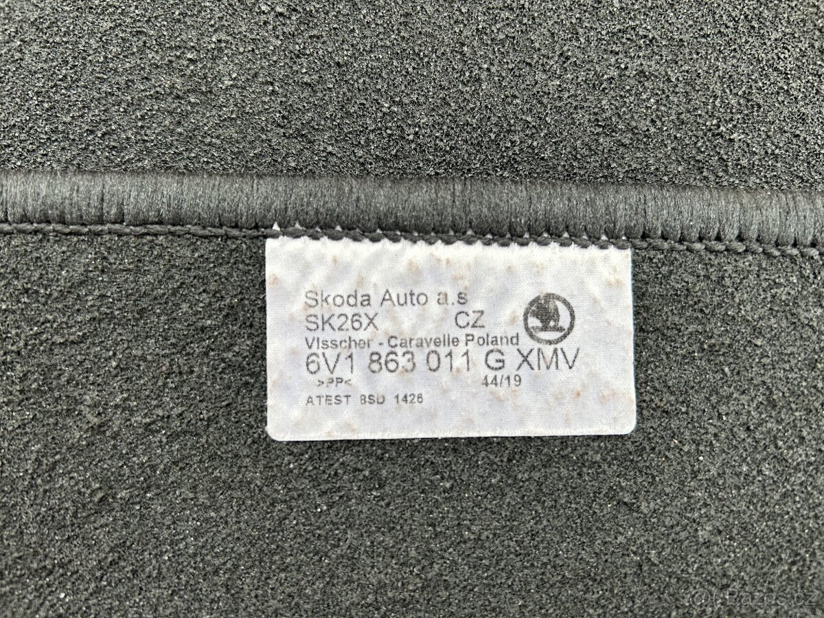 Fabia III koberce 4ks originál Škoda - 2