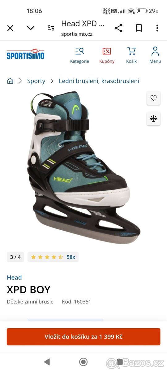 Dětské brusle vel. 26-31 - 2