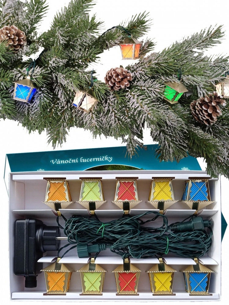 Retro vánoční lucerničky Svetlušky - 2