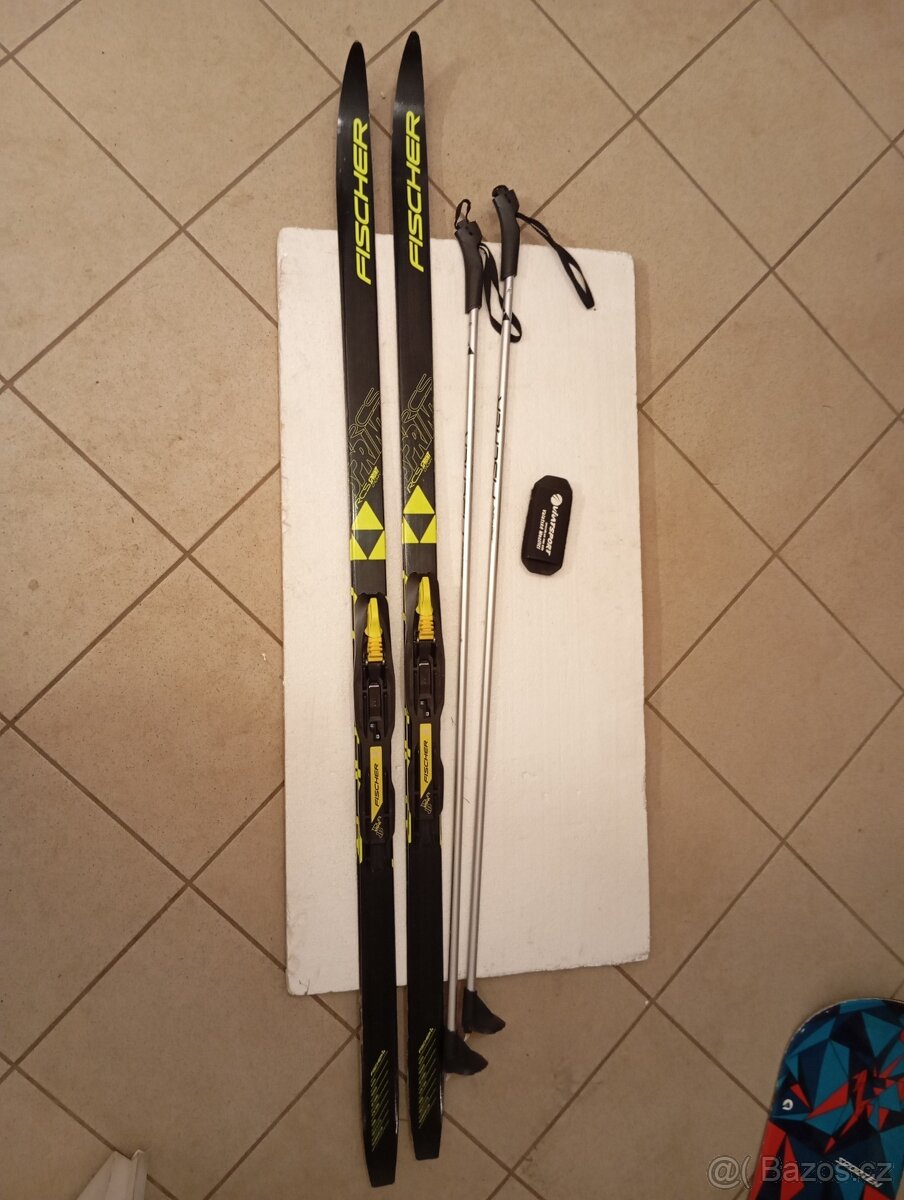 Běžky Fischer 150 cm s vázáním a hůlkami - 2