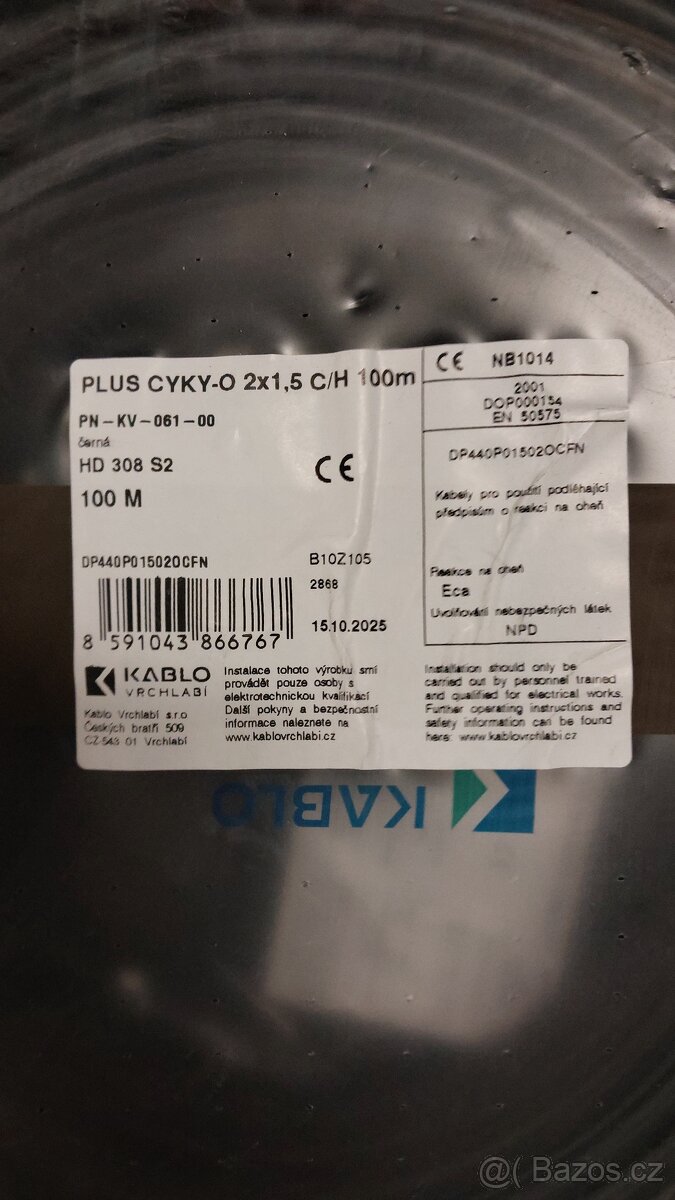 Kabel cyky-o. 2x1,5 - 2