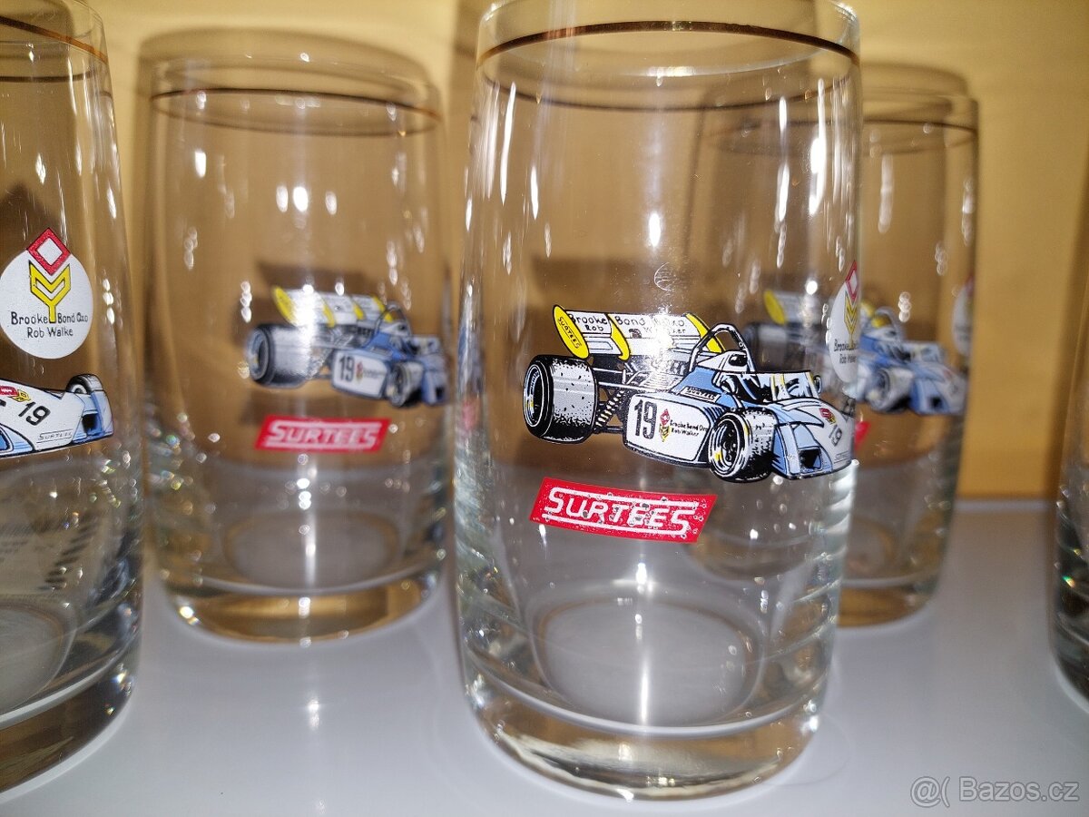 Prodám retro sklenice s formulemi. - 2