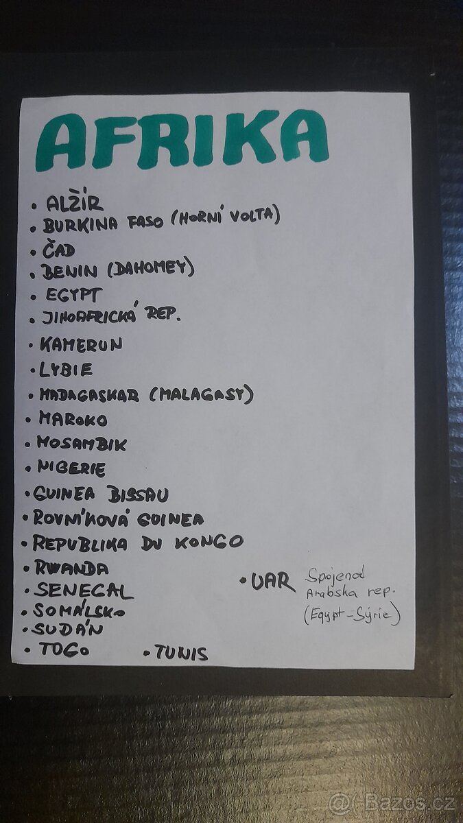 Prodám album pošt. známek AFRIKA - 2