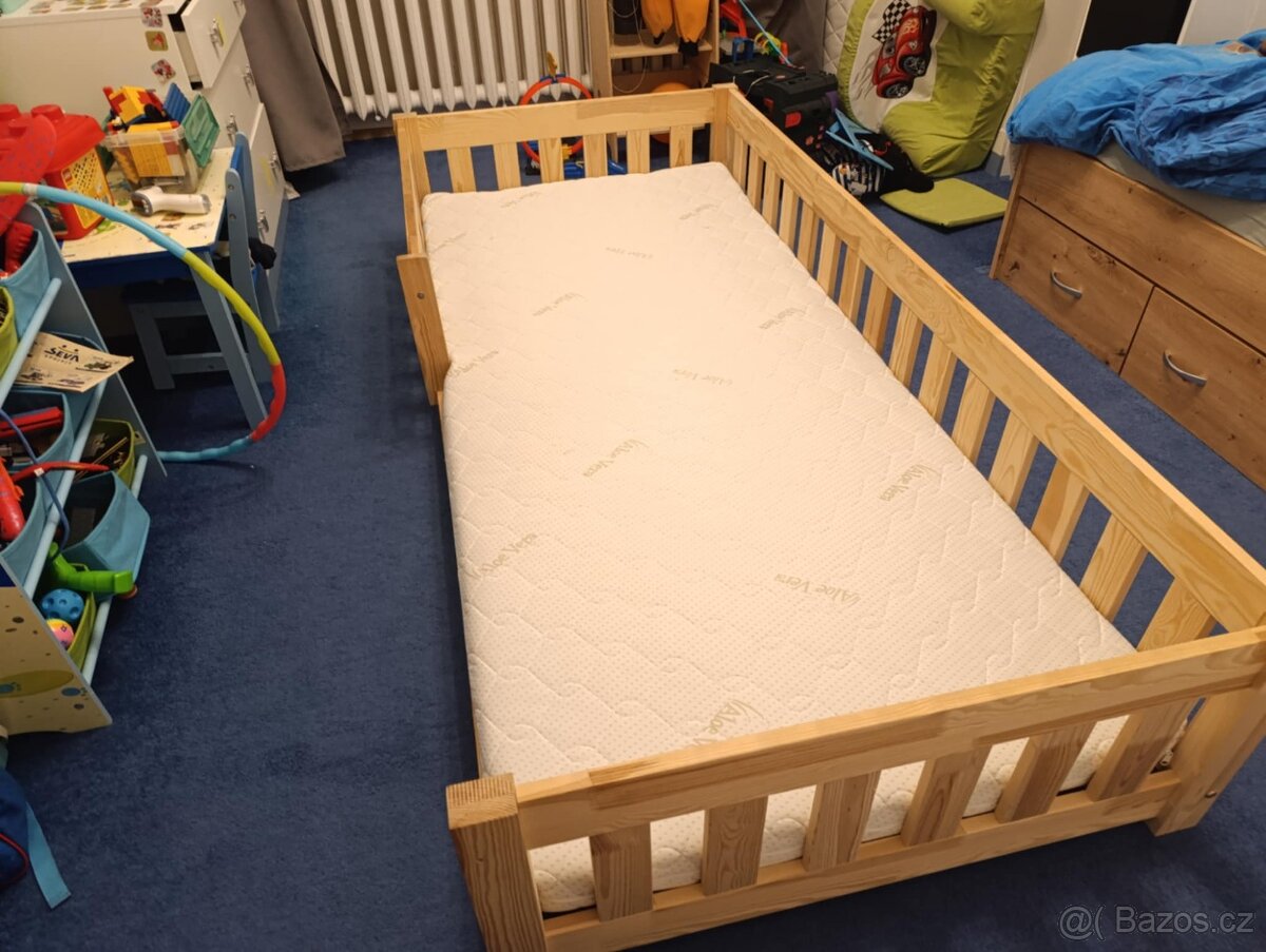 Dětská postel 200x90 + matrace - 2