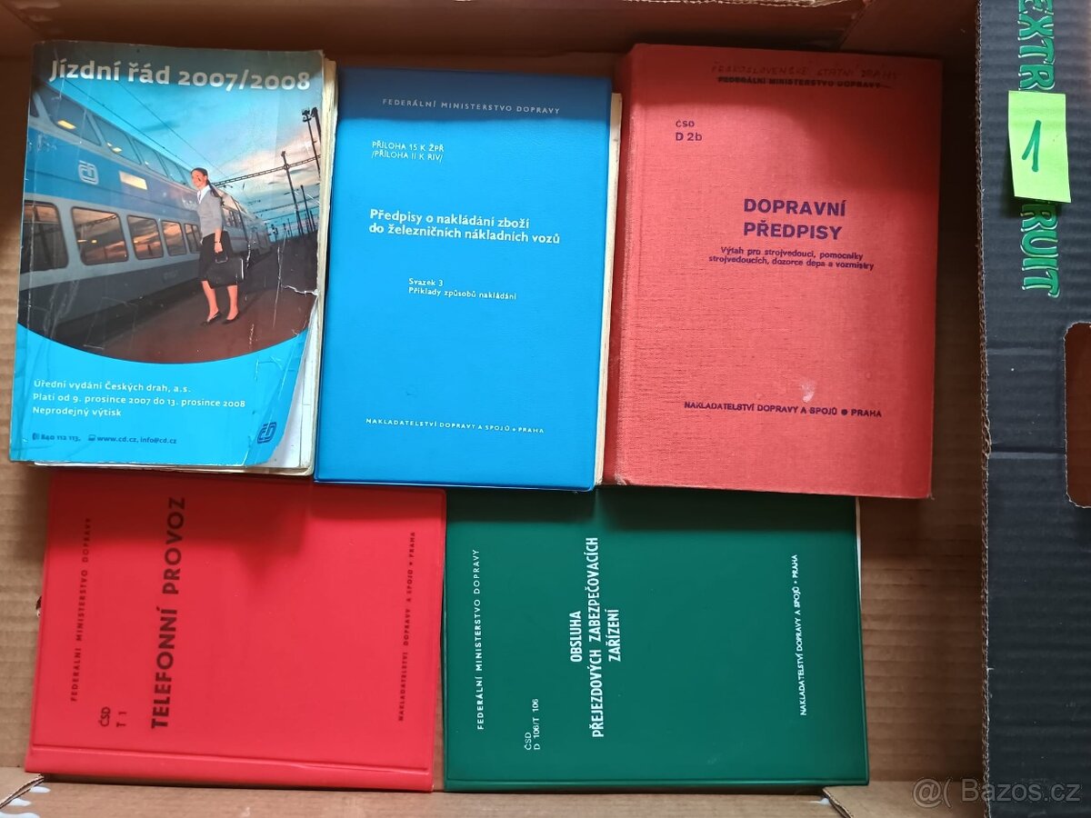 Drážní předpisy, jízdní řády aj. 1 - 2