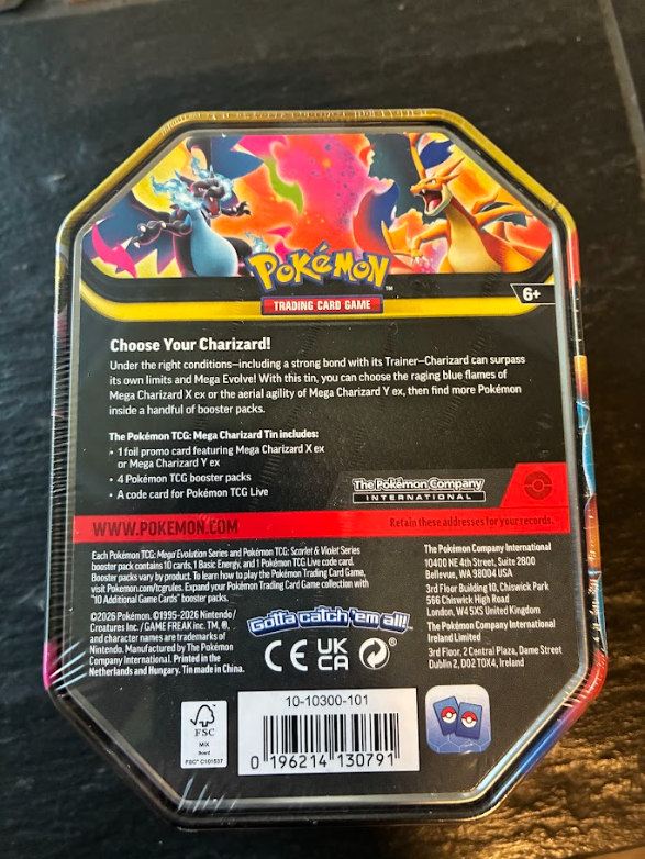Pokemon TCG: Mega Charizard Tin - 2