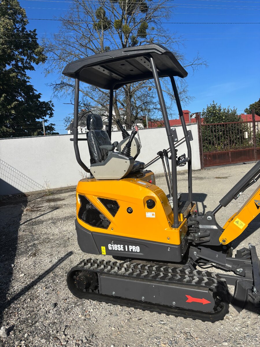 Pásový minibagr GORILA G18SE I PRO - 2