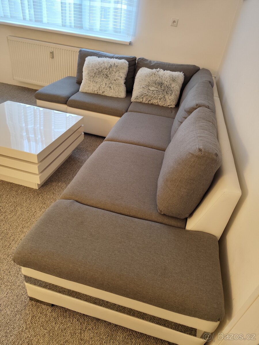 sedací souprava šedá - 2