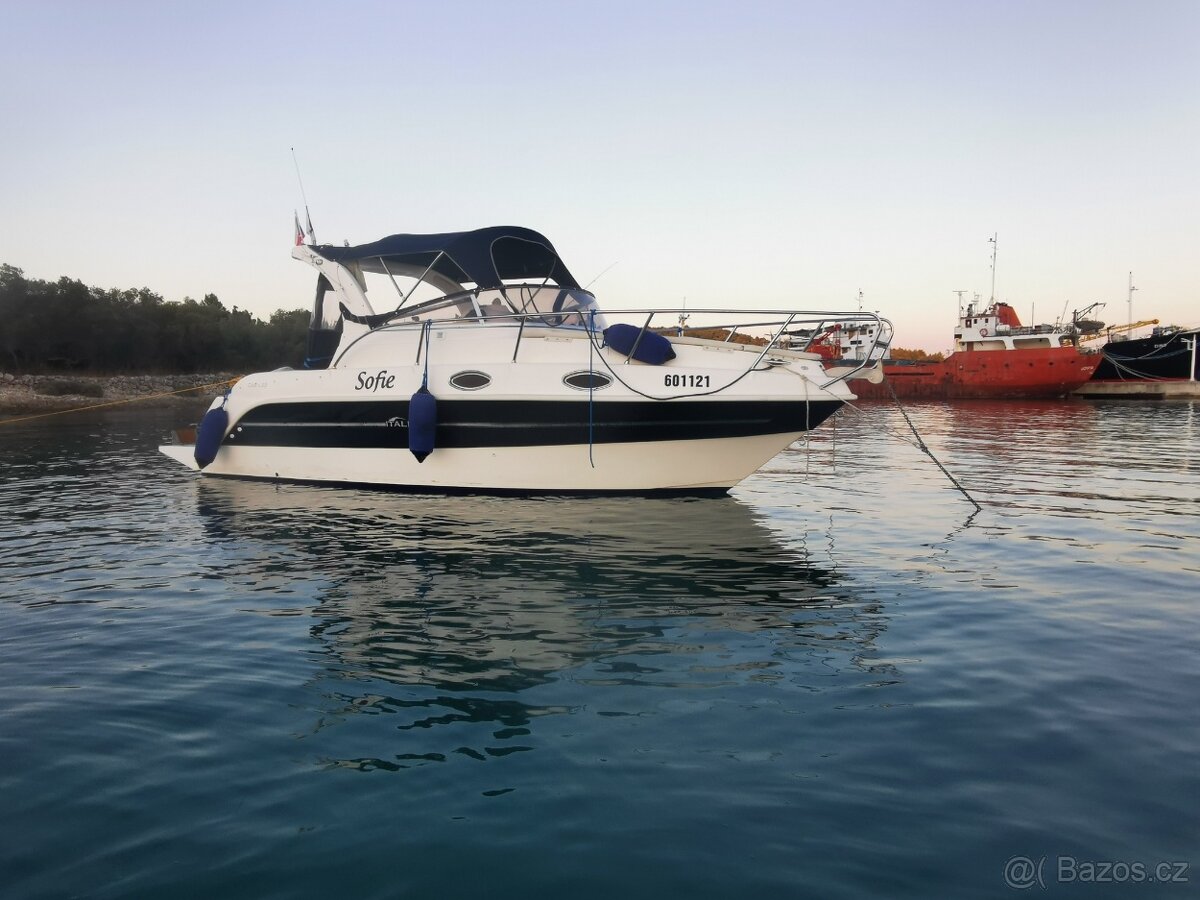 LOĎ ITALMAR, CABIN 23 + motor 225hp + dvouosí vlek - 2