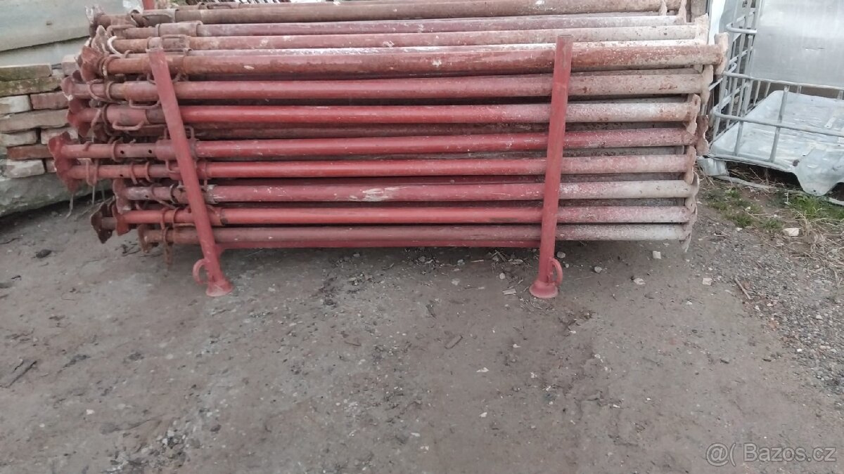 Pouzite,železné,funkční profi stojky(teleskopicke) - 2