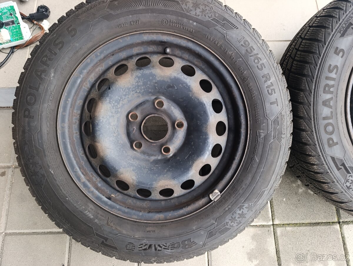 Zimni pneu+disky 5x112 R15 - 2