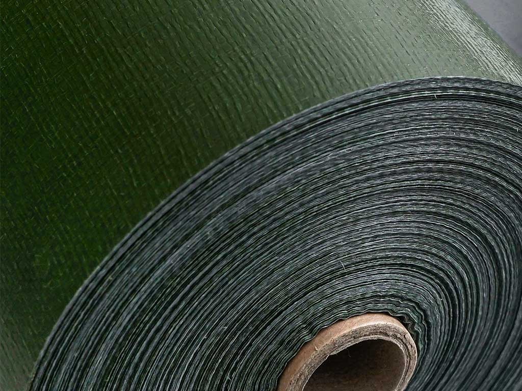 PE plachtovina v rolích zelená / šedá Kataro - 2