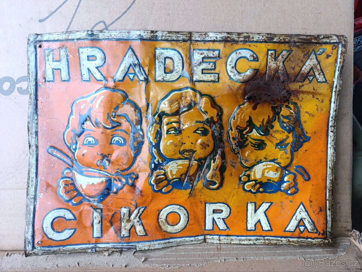 Stará plechová cedule - 2