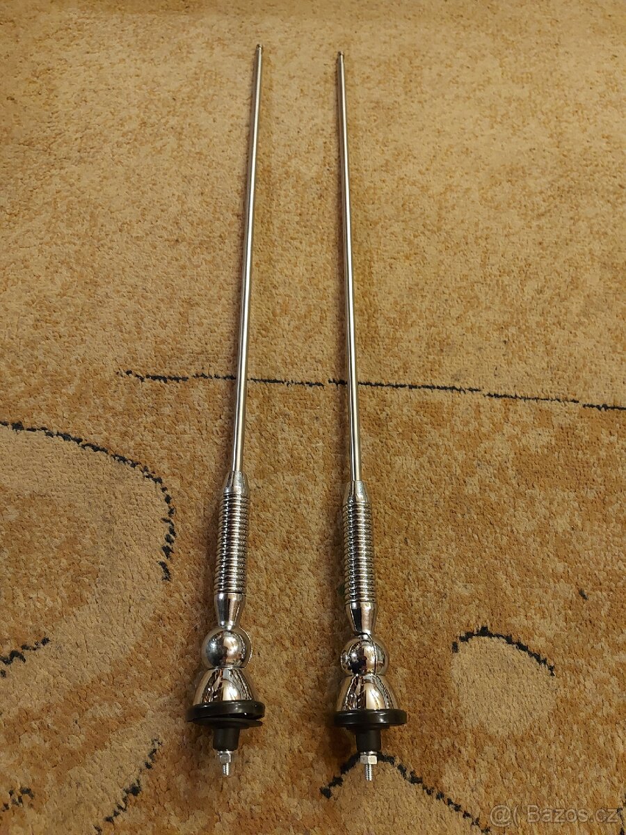 2x Chromové antény Tatra 603 / 613-1/2/3/Speciál - 2