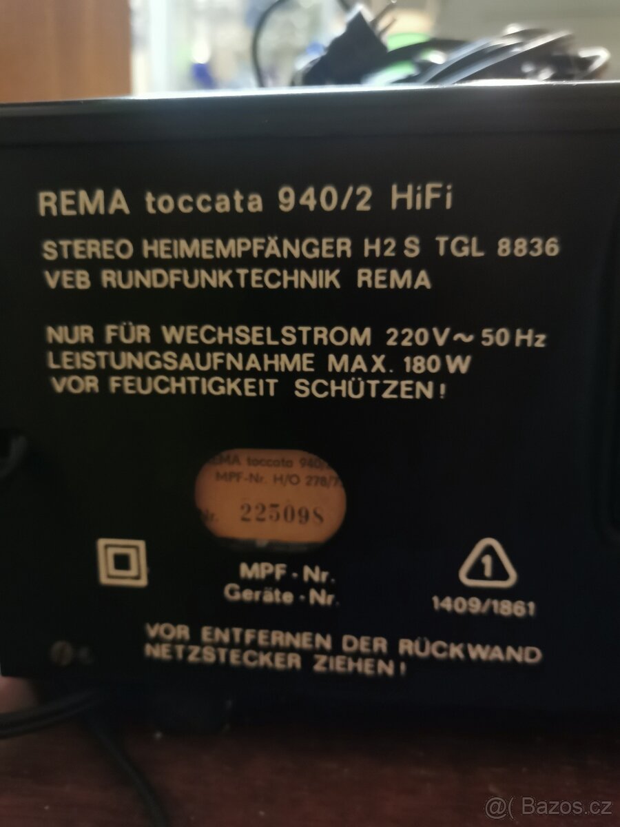 Retro rádio Rema Toccata. - 2
