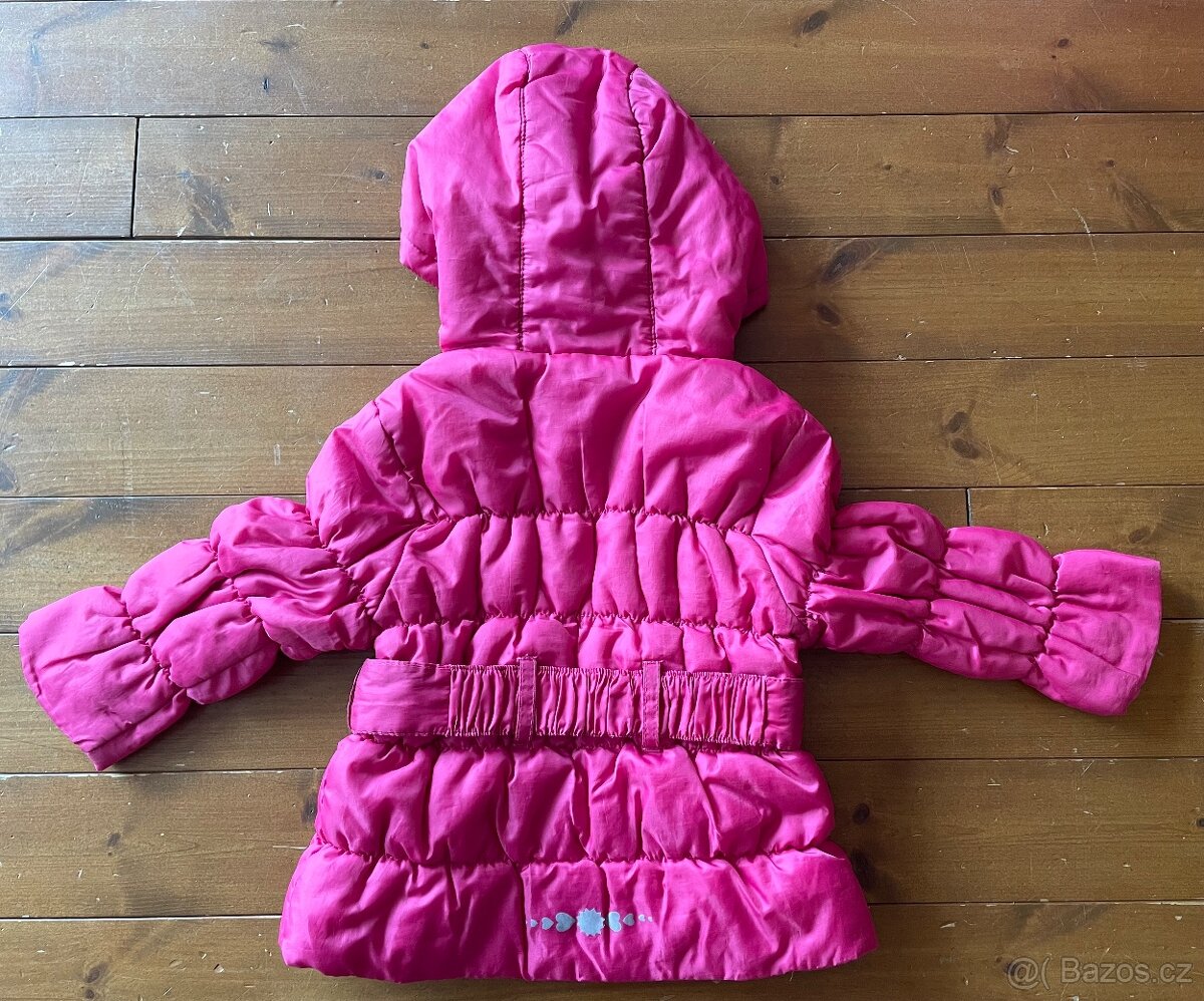 Dětská dívčí zateplená bunda, vel.86 - 2