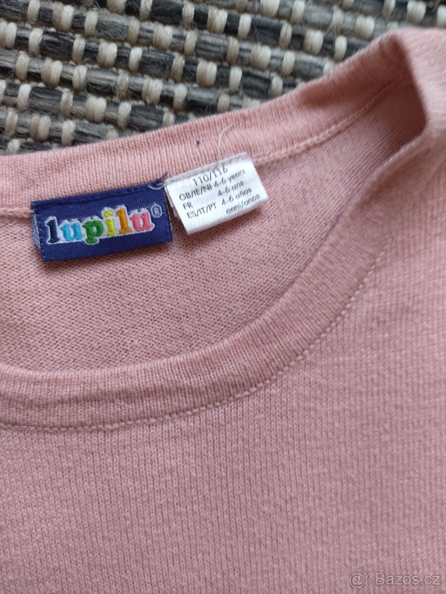 Růžové šaty 5-6let - 2