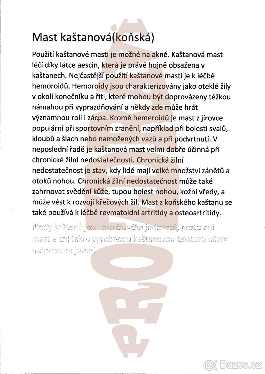 Smolná mast s kaštanem - 2