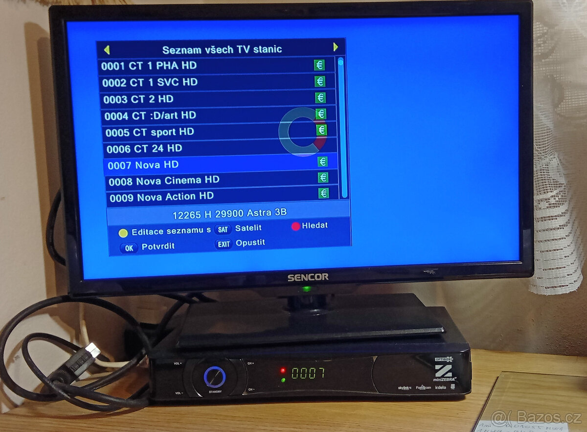 Prodám satelitní přijímač + TV + parabola - 2