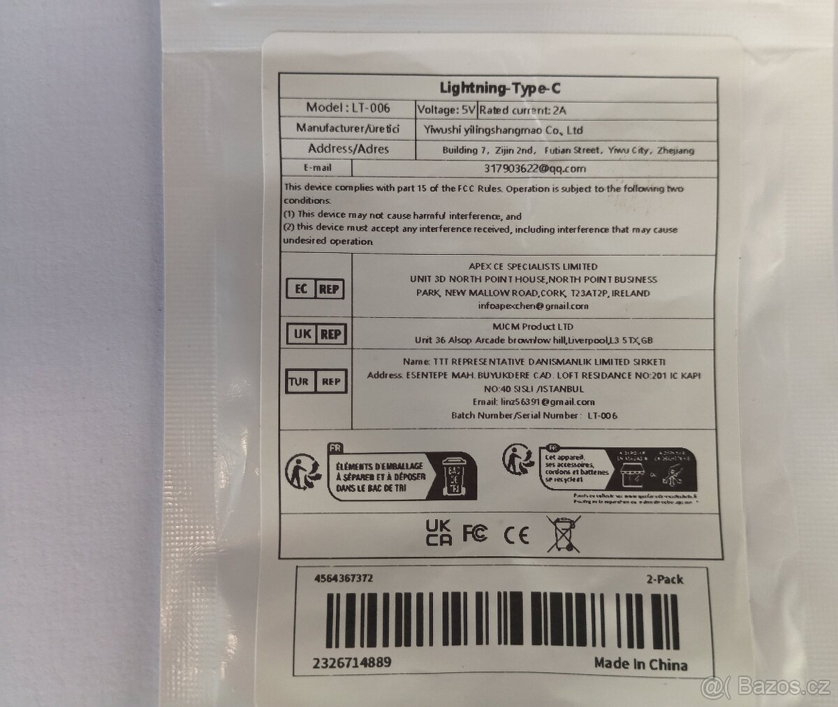 Adaptér Apple Lightning ➔ USB-C - 2