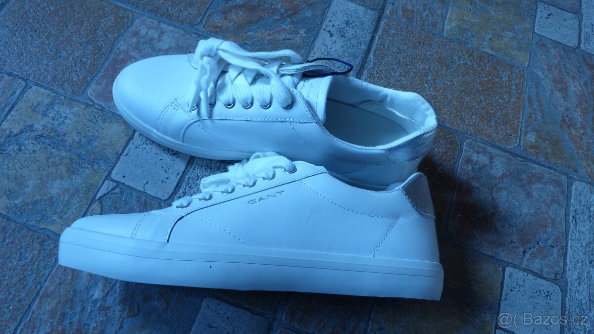 Gant bílé kožené boty v.38-39 nové - 2