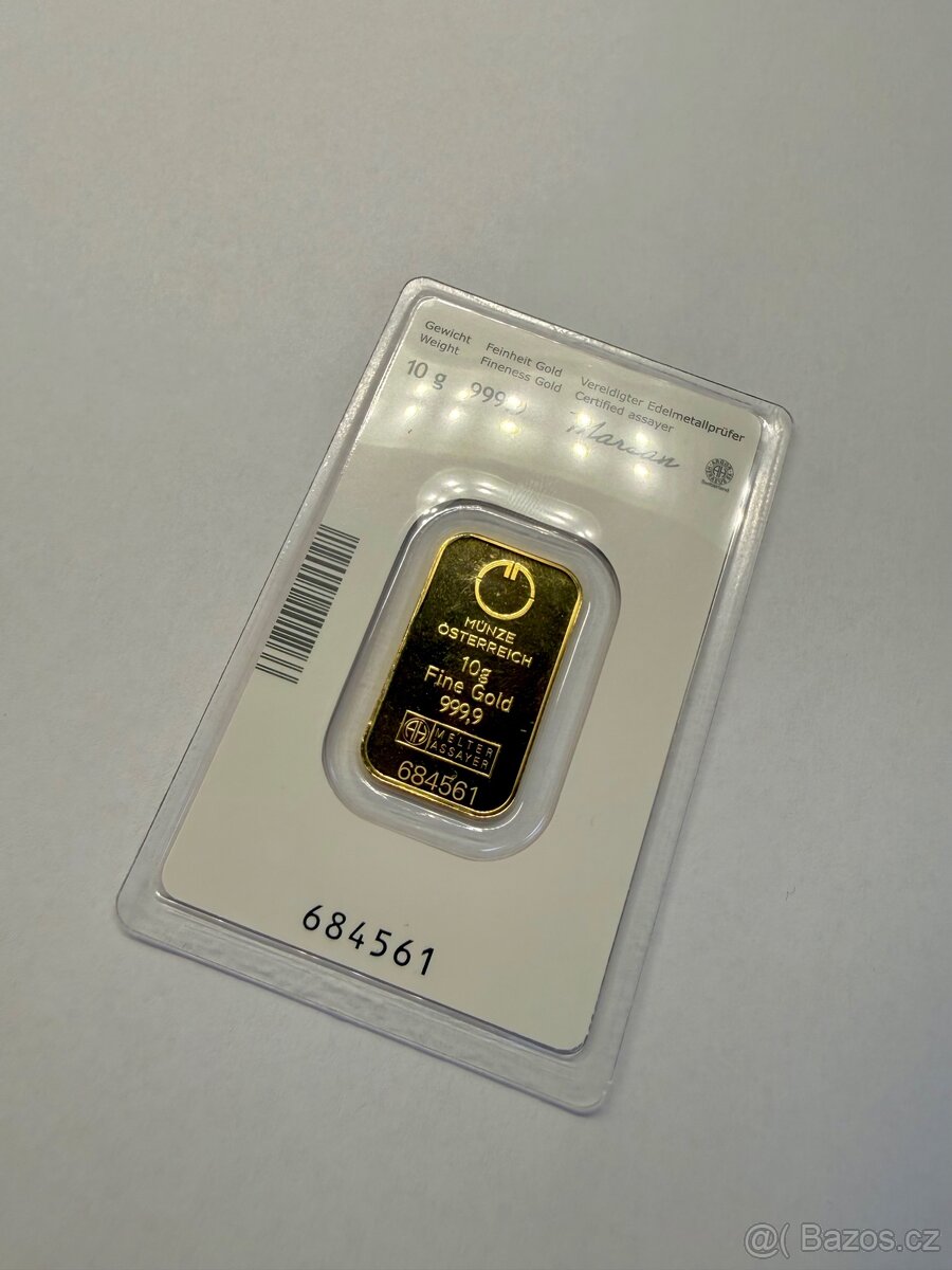 Investiční slitek 10g - 2