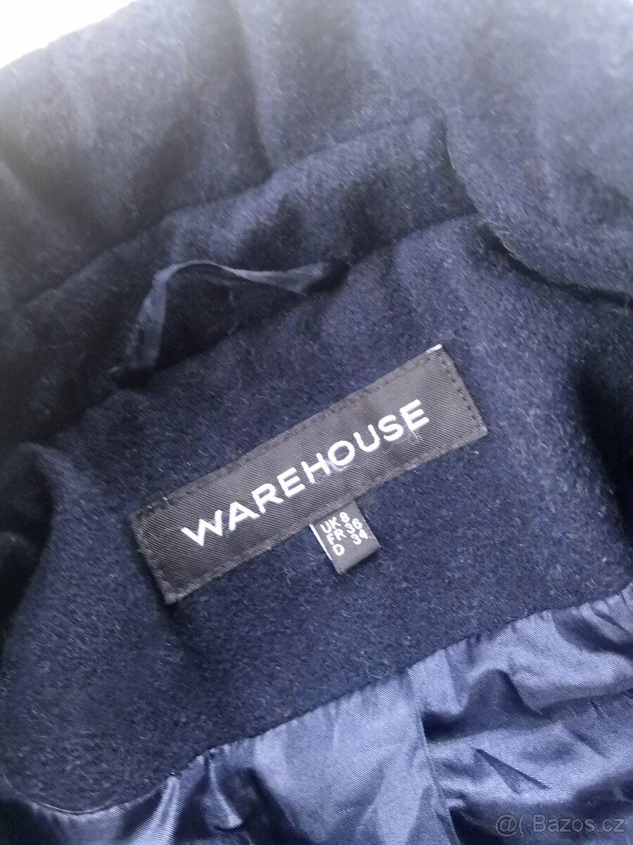 Elegantní vlněný kabát Warehouse - 2