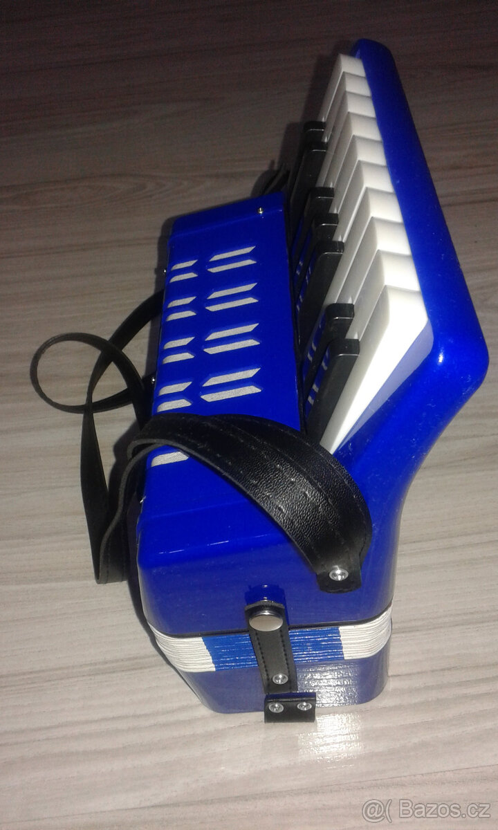 Nová tahací harmonika dětská-větší/akordeon modrý - 2