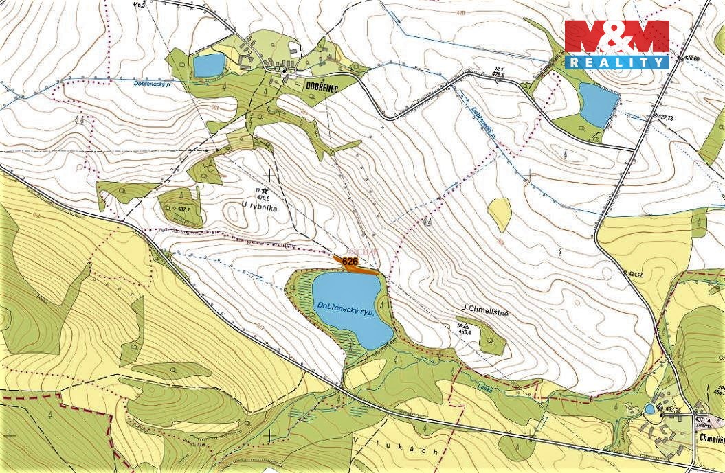 Prodej louky, 1371 m², Mašťov-Dobřenec - 2