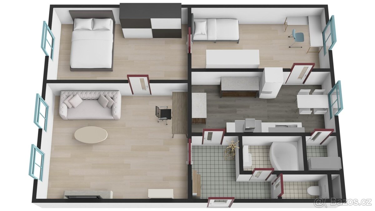 Prodej bytu 3+1 86 m2, Nádražní ul., Heřmanova Huť - 2