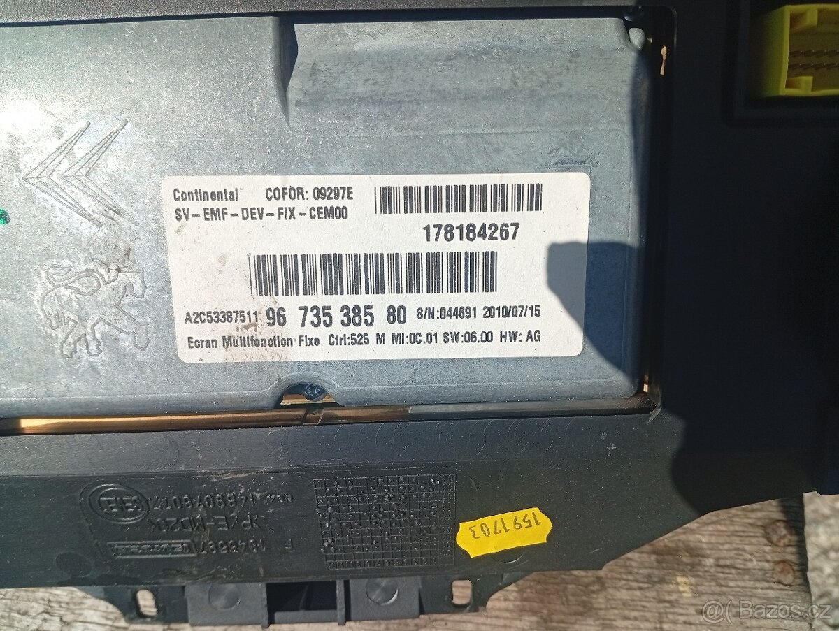 PEUGEOT 807, CITROEN C8 RV 2009-2013 DISPLEI S NAVIGACÍ - 2