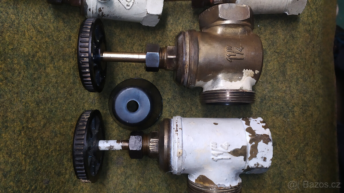 Radiátorový kohout, topenářský kohout, uzávěr topení - 2