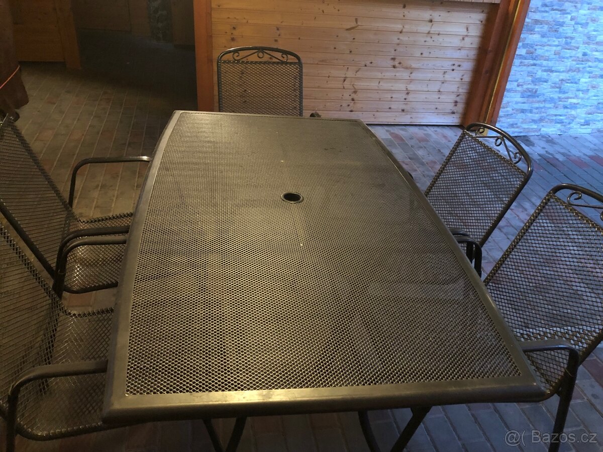 Zahradní sestava – stůl + 5 židlí - 2