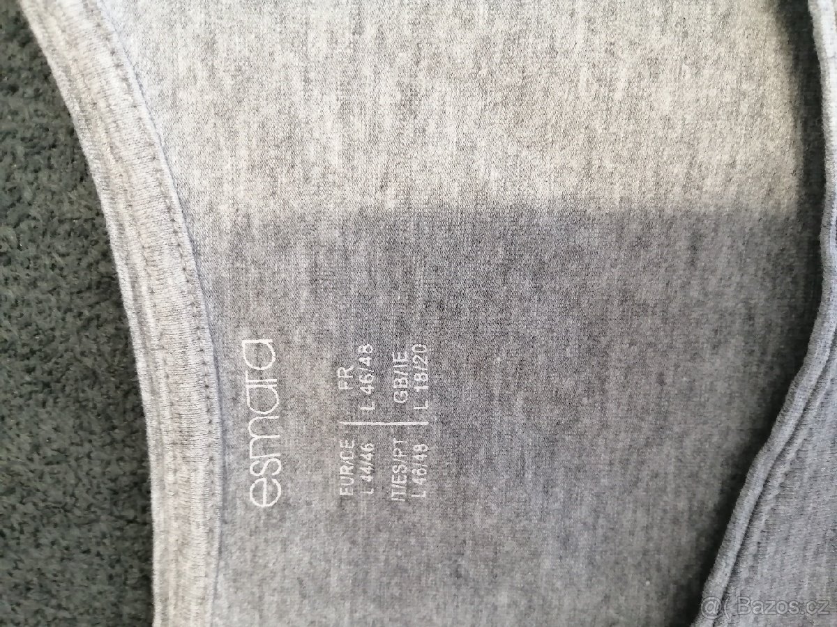 Těhotenské tílko 2 kusy šedé a černé - 2