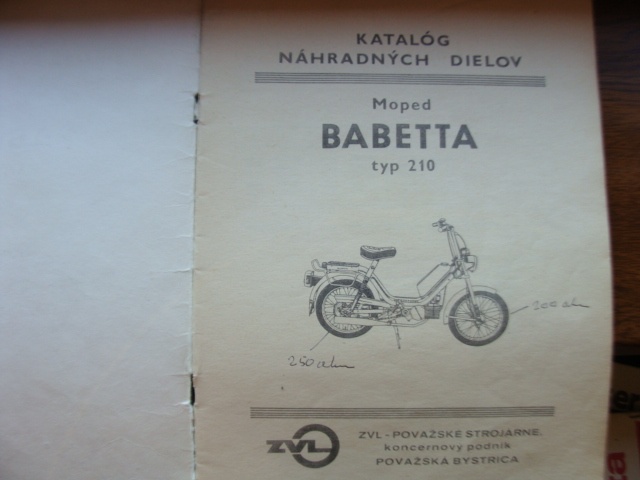 Babeta 210- katalog náradních dílů - 2