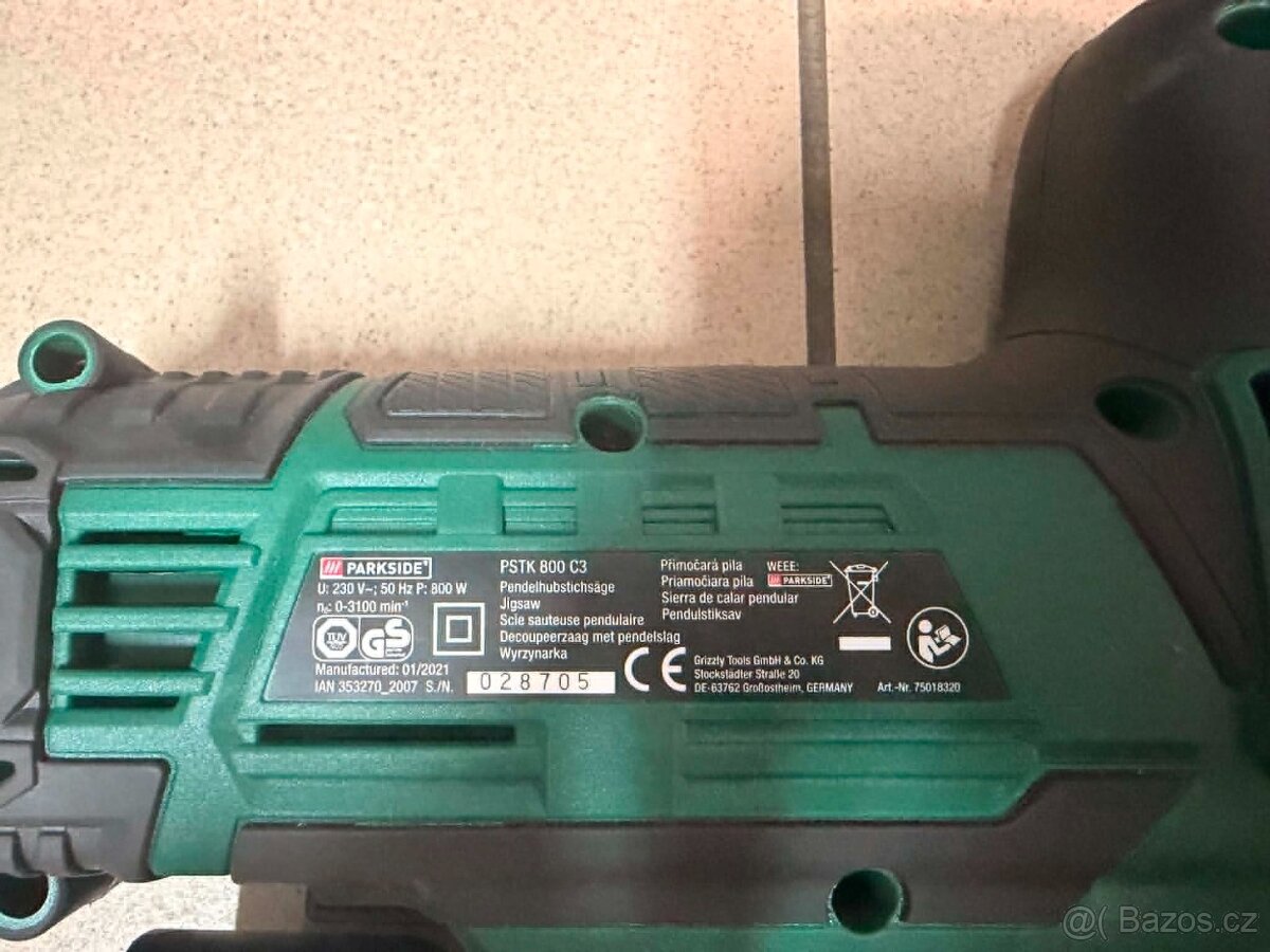 přímočarku PARKSIDE PSTK 800 C3 - 2