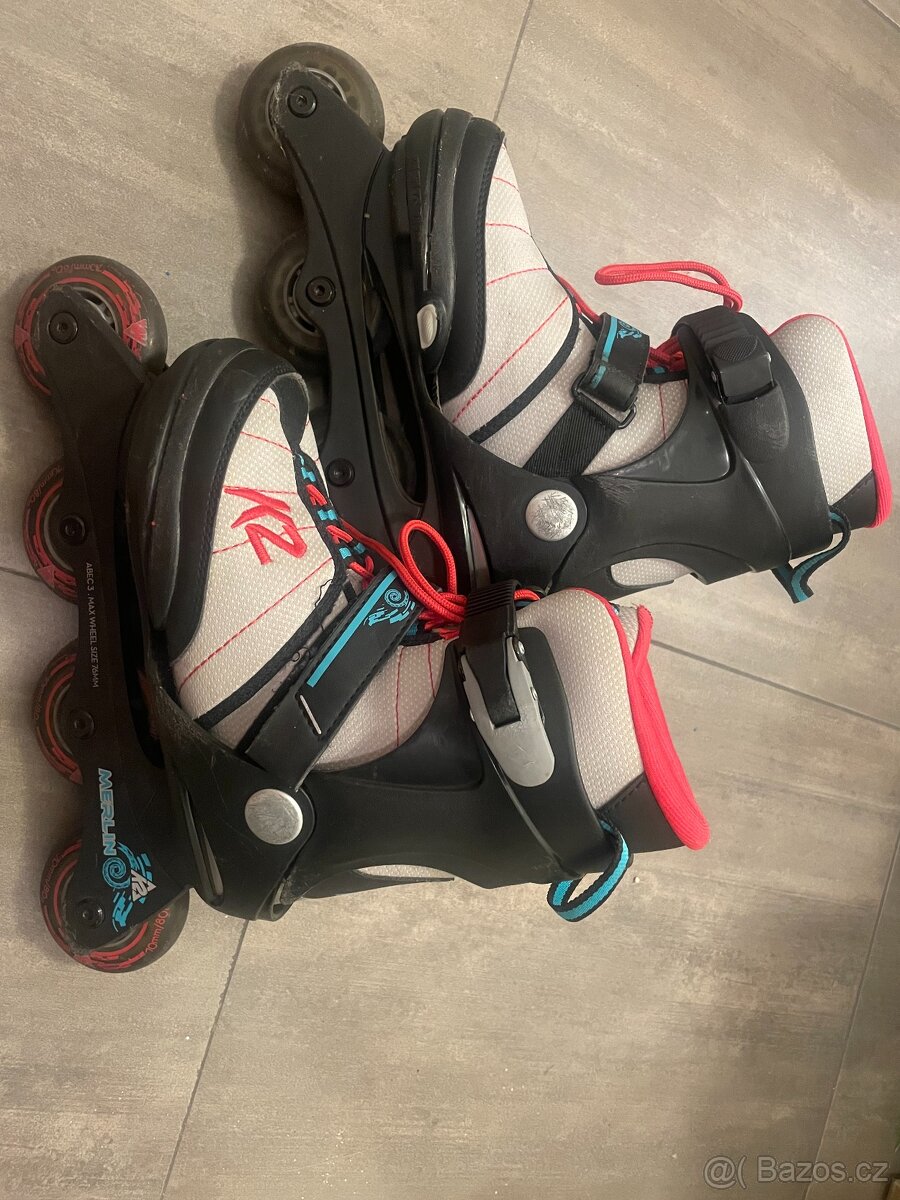 Dětské nastavitelné kolečkové brusle MERLIN K2 - 2